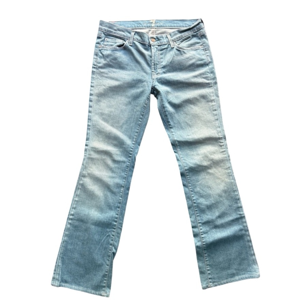 7 for all mankind bootcut jeans women’s size 32/32 light wash denim Y2K